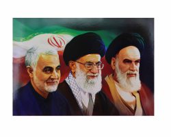 001-011383-11025002-شاسی ۳۵در ۵۰ شهید سردار حاج قاسم سلیمانی و امام و رهبری ۳سانت