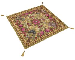00103055-سفره پارچه ای گلستان شاعران سبز-چهار نفره 100در100 سانت1