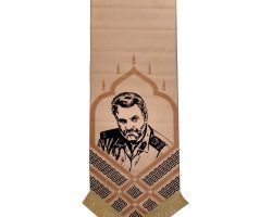 00201281-2-بیرق شهید سلیمانی-مخمل کرم