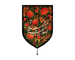 00201513-بیرق مخمل مشکی بوستان صدیقه الشهیده ۳۵در۵۰