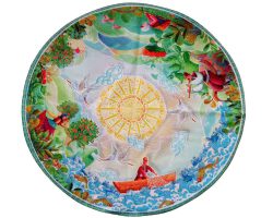 01-101201-رومیزی گرد گیلان