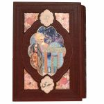 01-110218-008906-کتاب کلیات سعدی قابدار چرم پلاک رنگی-هلیا