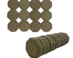 101164-مهر تربت مخلوط کربلا 8ضلعی قطر4 عرض1 بسته 1