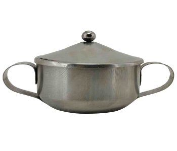102990-قندان استیل در دار بدون پایه متوسط1