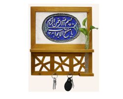 103341-جاکلیدی چوبی یا مفتح الابواب با فرش چاپی ۱۰۰۰شانه ابعاد قاب ۳۰در۳۳سانت-کد ۲۰۸۲4-1
