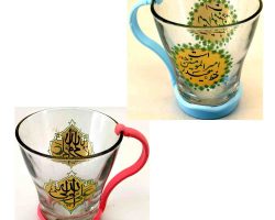 103441-لیوان شیشه ای شفاف نوجوان طرح های غدیر امیرالمونین ع3