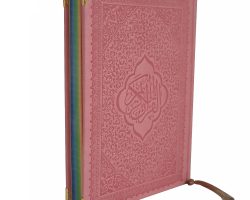 110200-قرآن رقعی ترمو صورتی خط عثمان طه ترجمه حسین انصاریان نشر سه نقطه1