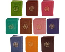 121204-008969- قرآن نیم جیبی کوچک داخل رنگی در اندازه 9 در 6 ترمو جلد رنگی بدون ترجمه